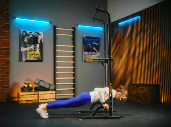 Силова станція тренажер TX-060PR підлогові турнік і бруси для дому та спортзалу багатофункціональна для всіх видів м'язів Київ