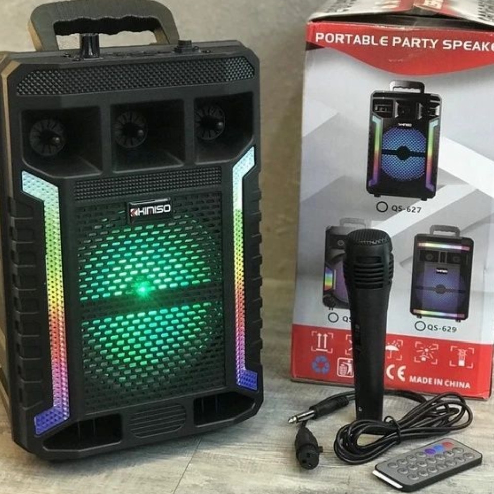 Портативна колонка Kimiso QS-627 на 10 Вт, 1200 мА/год із мікрофоном. Київ - фото 6