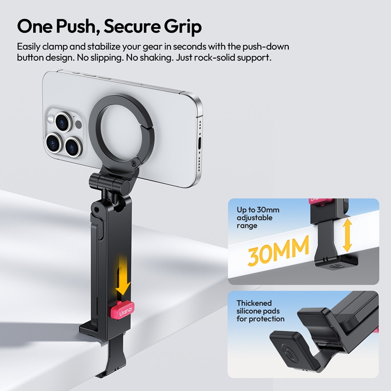 Тримач для телефону Ulanzi MA88 MagLock Phone Holder Mount Black Одеса - фото 9