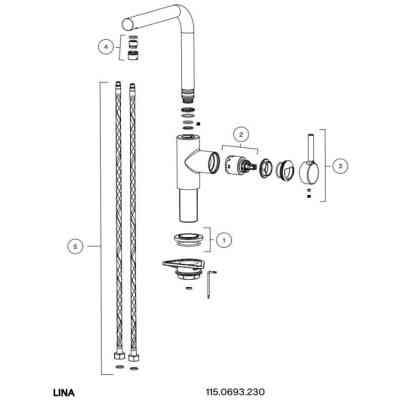 Змішувач Franke Lina L Shape (115.0693.230) Вінниця
