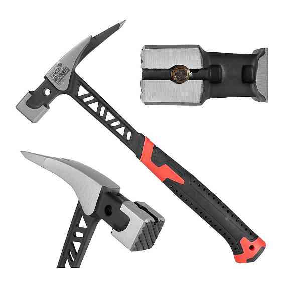 Молоток anti-shock (антивібраційний) MonoBlock "Tvardy" столяра-покрівельника 600 г Киев