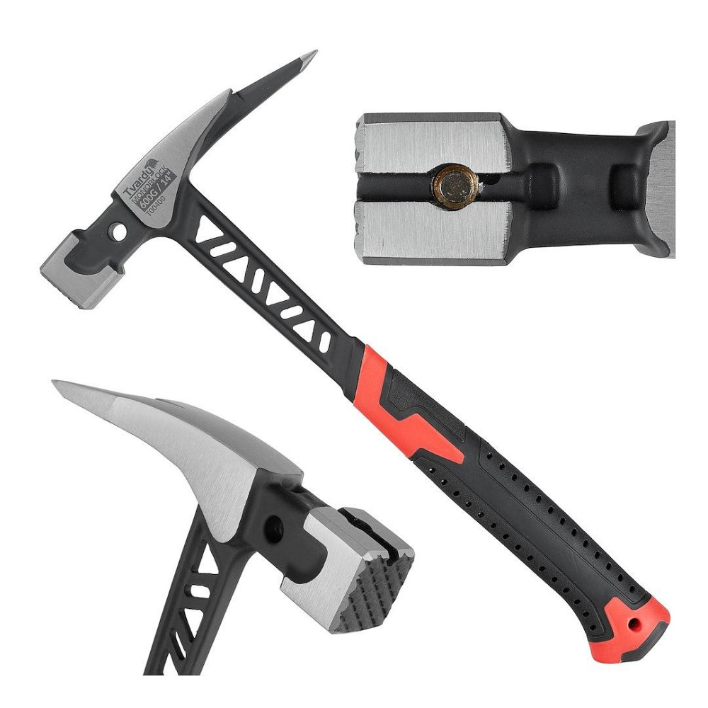 Молоток anti-shock (антивібраційний) MonoBlock "Tvardy" столяра-покрівельника 600 г Киев - изображение 1