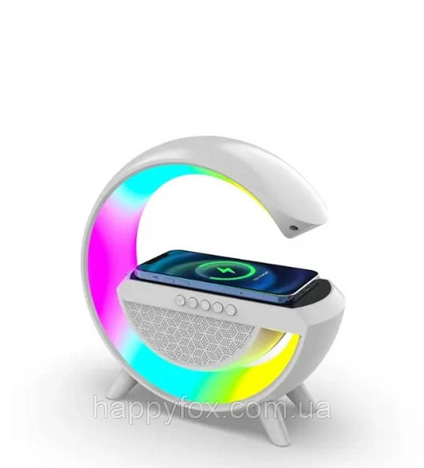 Лампа – нічник Smart DEMO Light Sound Machine з бездротовою зарядкою та вбудованою Bluetooth колонкою Львів - фото 1