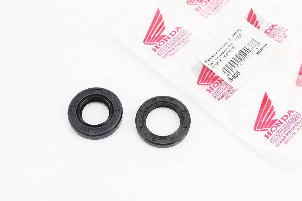 Сальники к-кт 2шт (17x30x6; 19,8x30x5) колінвалу Київ - фото 1