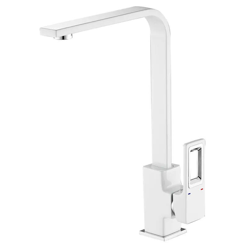 Кухонний змішувач Mixxus Premium DANTE 017 Біло-хромований (MI6796) Харків - фото 1