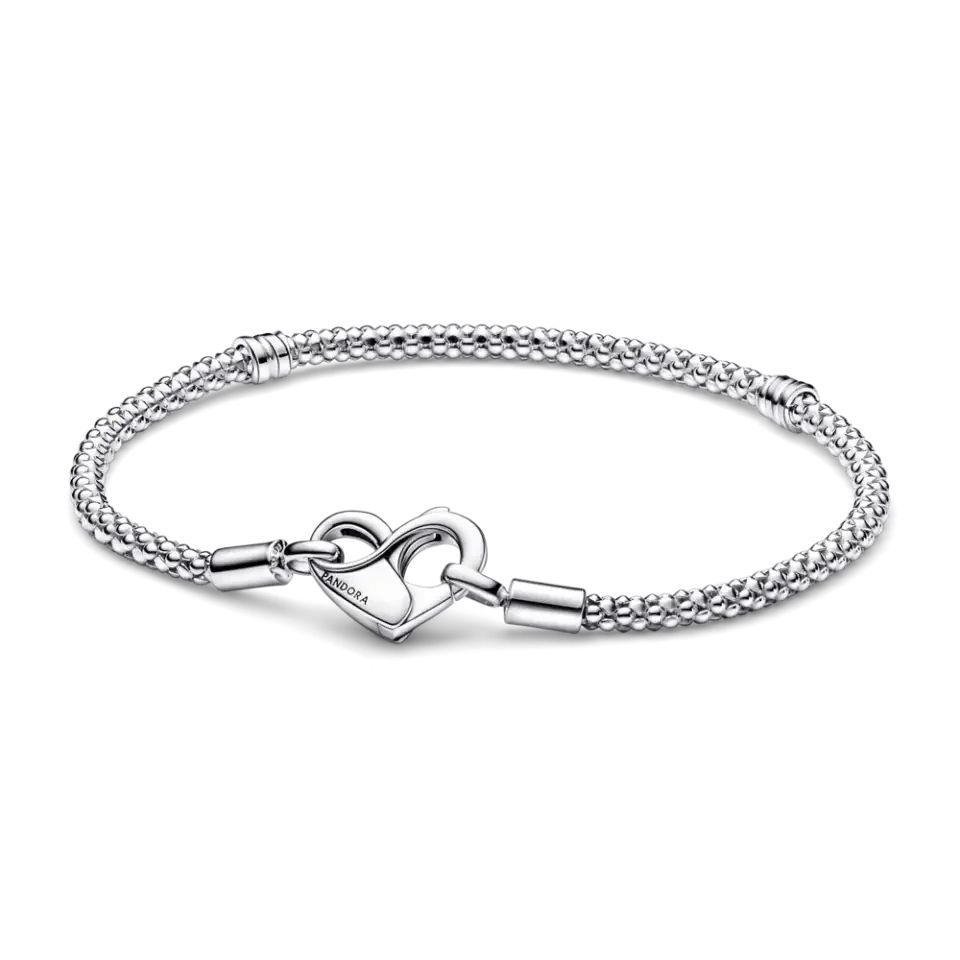 Срібний браслет Пандора з застібкою у вигляді серця MasterSem Київ - фото 1
