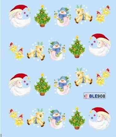 Новогодние наклейки на ногти Киев