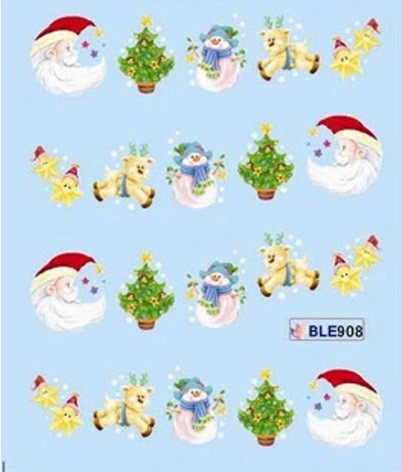 Новогодние наклейки на ногти Киев - изображение 1