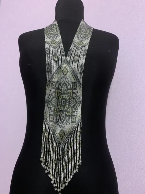 Гердан «Ніжність» з бісеру Коломия - фото 1