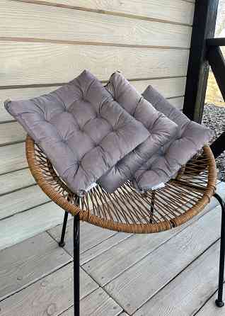 Подушка для стільців (40x40х5 см) Decorator Velour колір бузково-сірий​​​​​​​ 84-104 Київ