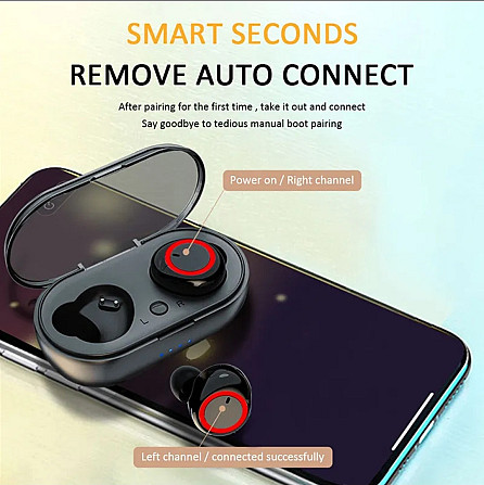 Бездротові навушники TWS Y50 Bluetooth 5.0 + DER Київ - фото 3