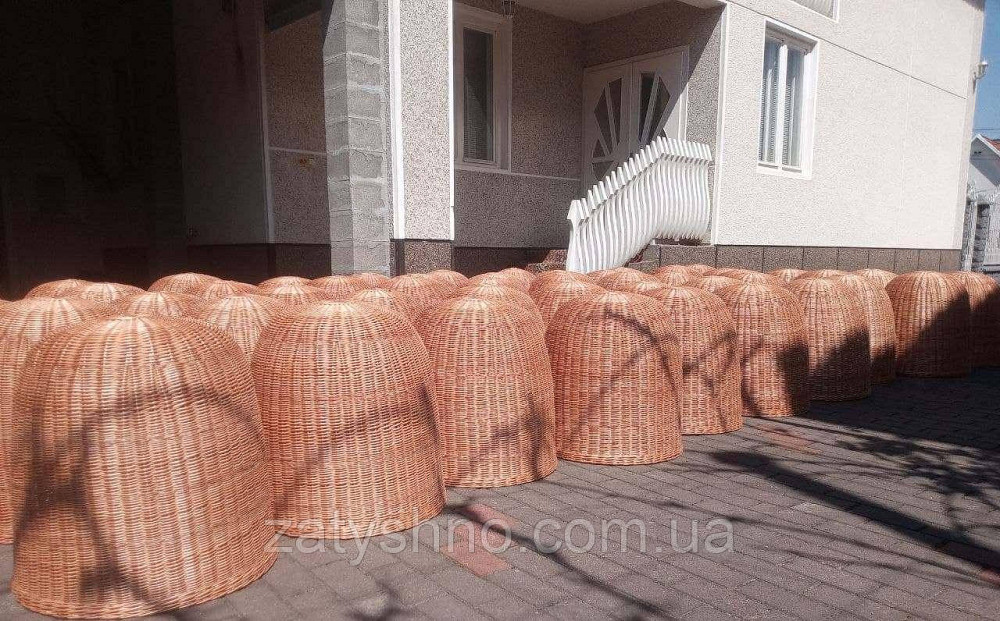 Люстри плетені в кафе різних розмірів Київ - фото 4