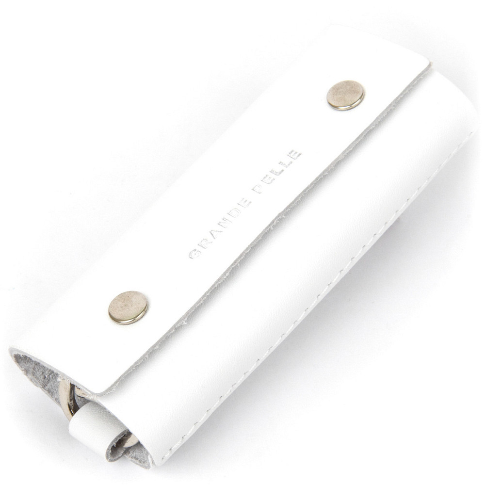 Шкіряна універсальна ключниця GRANDE PELLE 11346 Білий Київ - фото 1