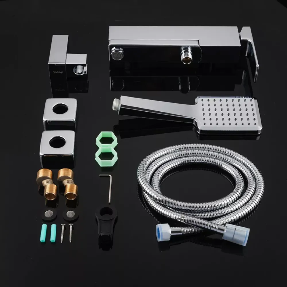 Смеситель для ванны с душевым гарнитуром GAPPO G3218 хром Киев - изображение 7