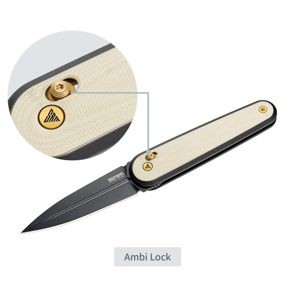 Ніж складаний SRM Twin 251MB-GT2, білий Київ - фото 10