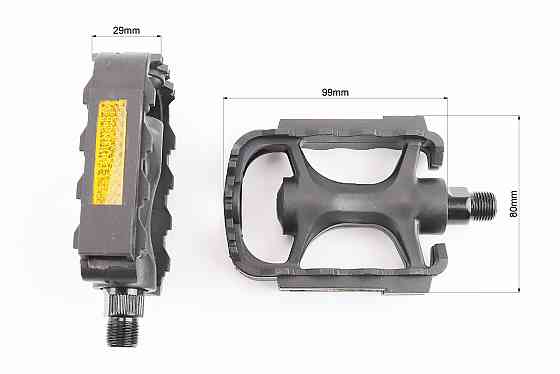 Педалі MTB 9/16" (110x77x26mm) пластикові, чорні NW-223 Київ