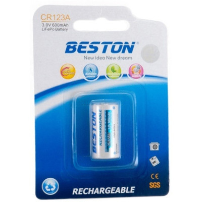 Аккумулятор Beston CR123A (16340) 600mAh Lithium (AAB1844) Винница - изображение 1