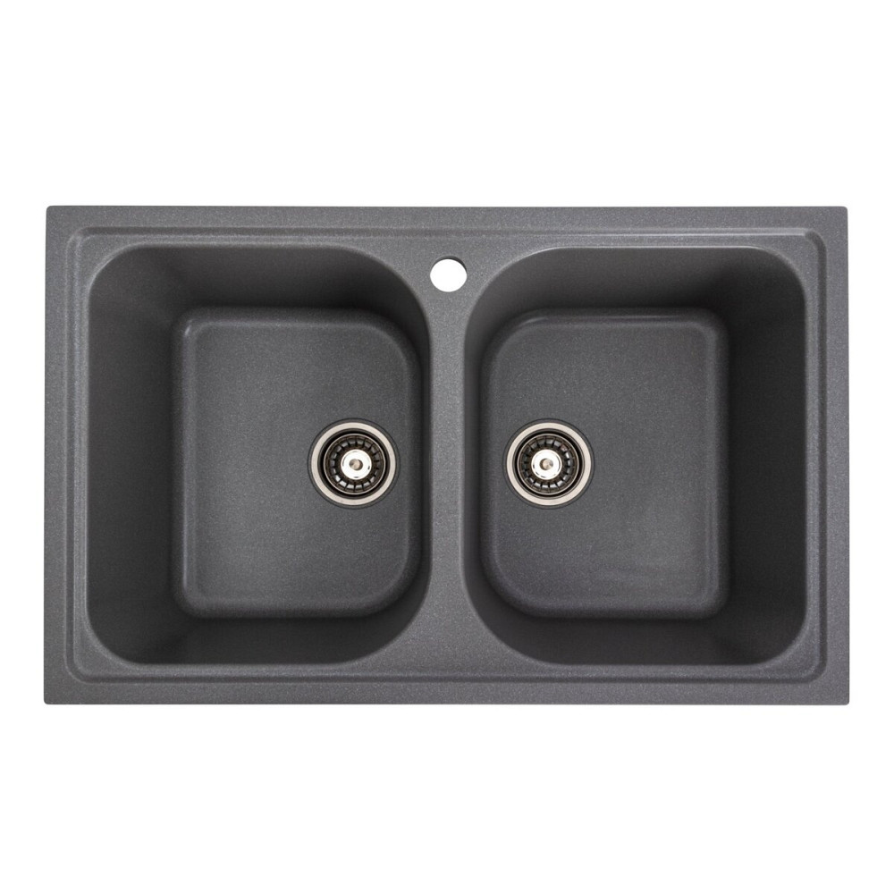 PLATINUM Гранітна мийка для кухні Platinum 7950 Equatoria матовий Сірий мусон Київ - фото 1