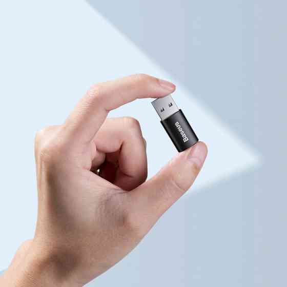 Адаптер-перехідник Baseus Ingenuity Mini OTG USB 3.1 to Type-C ZJJQ000101 (Чорний) Миколаїв