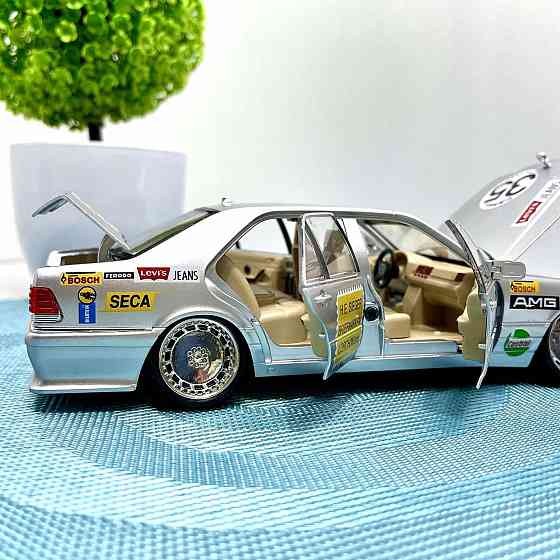 Машинка Авто Експерт Mercedes-Benz S-Class W140 металопластикова 1:24 звук світло інерція відчиняються двері капот багажник Сіра Чернігів