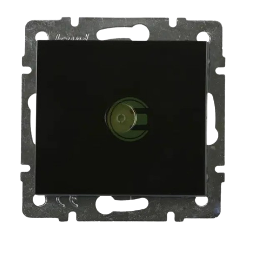 RAIN антрацит Розетка внутрішня TV прохідна Лезард Житомир