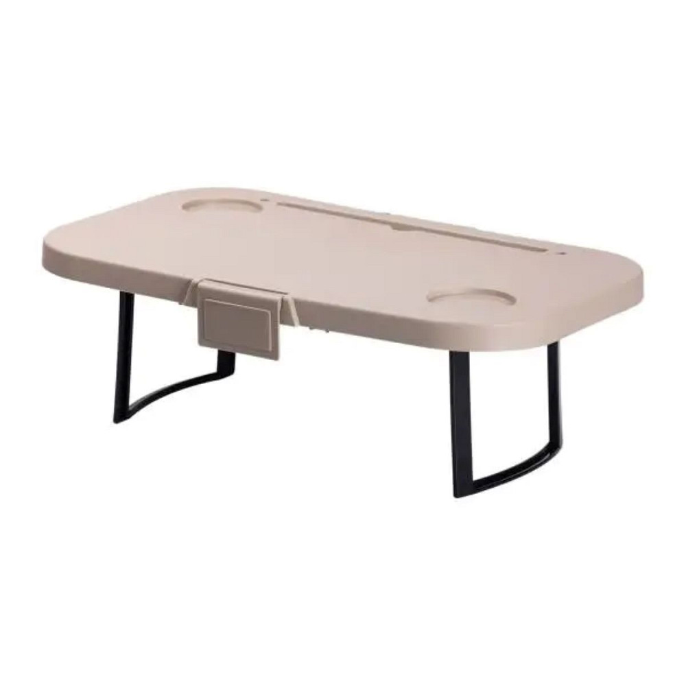 Складний кошик для пікніка з кришкою-столиком 44.8х26х14 см Бежевий SJ-0120BE Коломия - фото 8