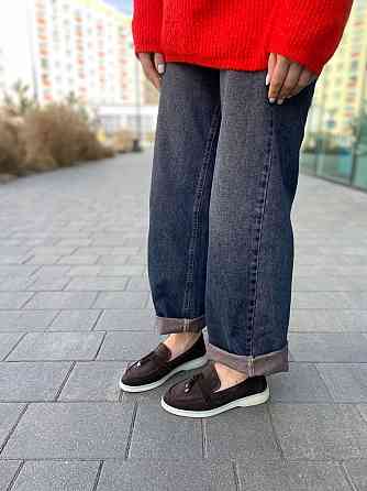 Arcoboletto Лофери жіночі Arcoboletto шоколадні замша натуральна 34-40 (5368) Коломия