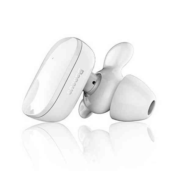 Беспроводные Bluetooth наушники Baseus Encok W02 со встроенным микрофоном NGW02-02 (Белые) Николаев