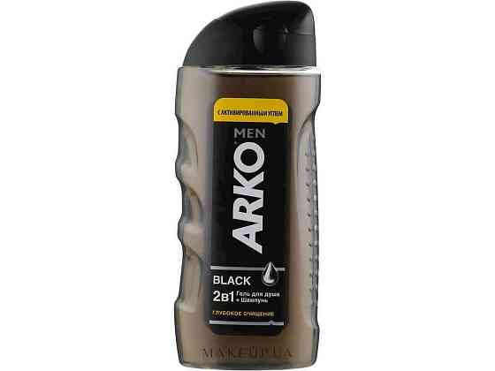 Гель для душу та шампунь Men 2in1 Black 260мл ТМ Arko Solmir Київ