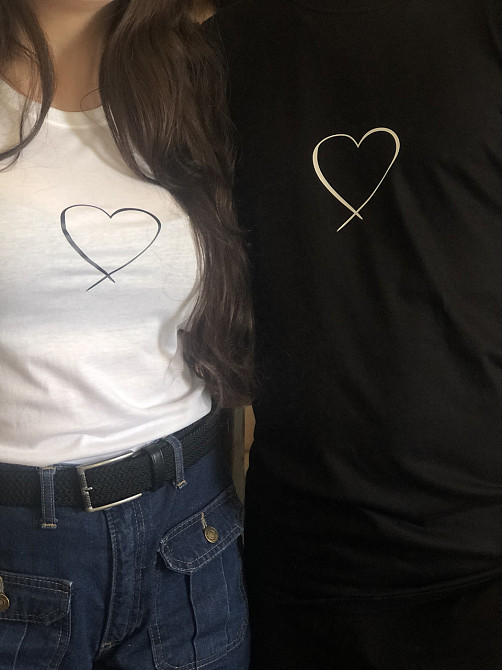 Парные футболки для влюбленных парня и девушки Сердце Черновцы - изображение 3