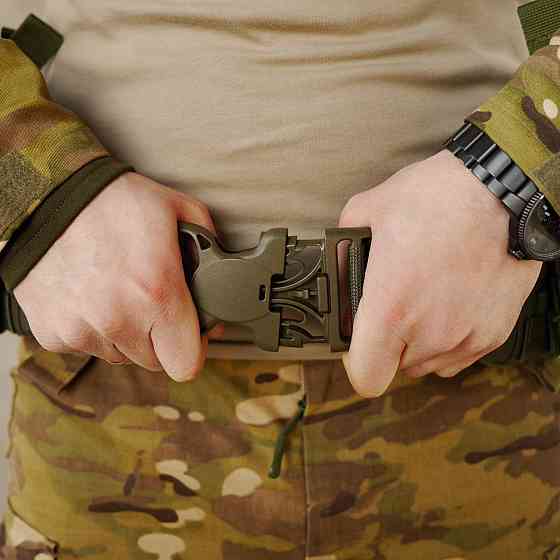 Тактичний розвантажувальний пояс олива ремінь Kiborg R-1 матеріал Cordura Nylon 1000D широкий тактичний пояс рпс     WAR Львів