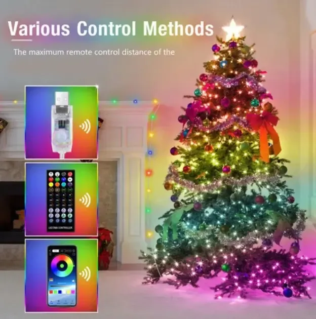 Гирлянда уличные огни 3M Smart Bluetooth App Control светодиодная LED Коломия - фото 5