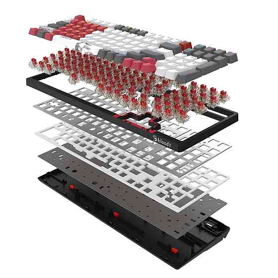 Клавіатура бездротова Bloody WS98 Narake ( чорний, червоний ) Харьков
