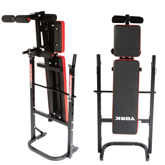 Лавка тренувальна York Fitness ASPIRE 120 складана зі стійкою під штангу Киев