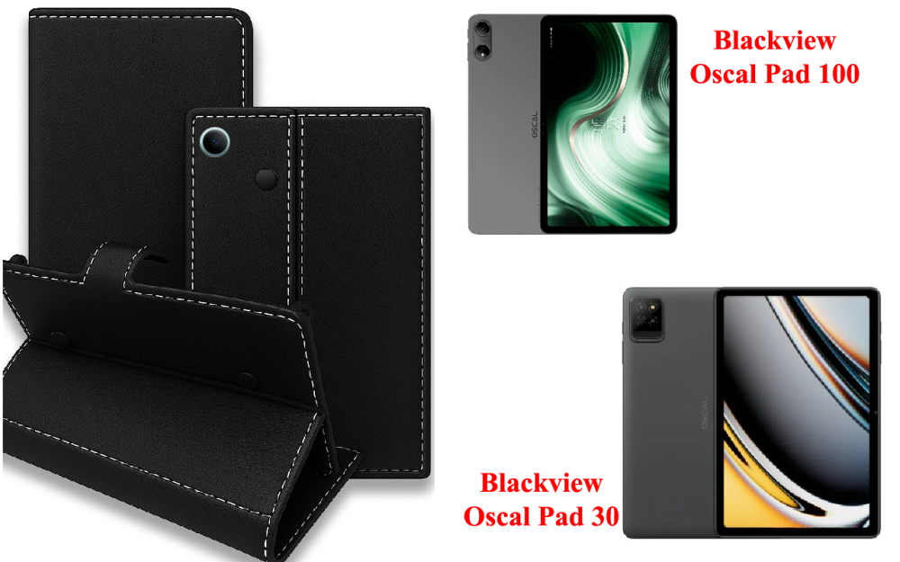 Книжка-трансформер для планшета Blackview Oscal Pad 90, колір Black Київ - фото 1