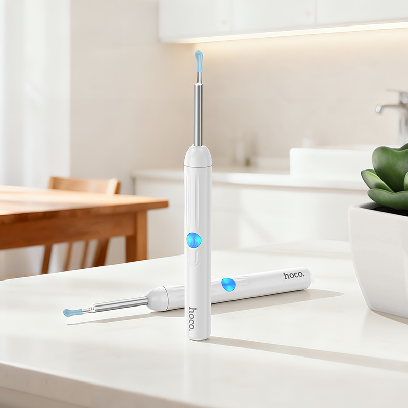 Інструмент для чищення вух з камерою HOCO HP65 Ears cleaning tool with camera White Одесса - изображение 10