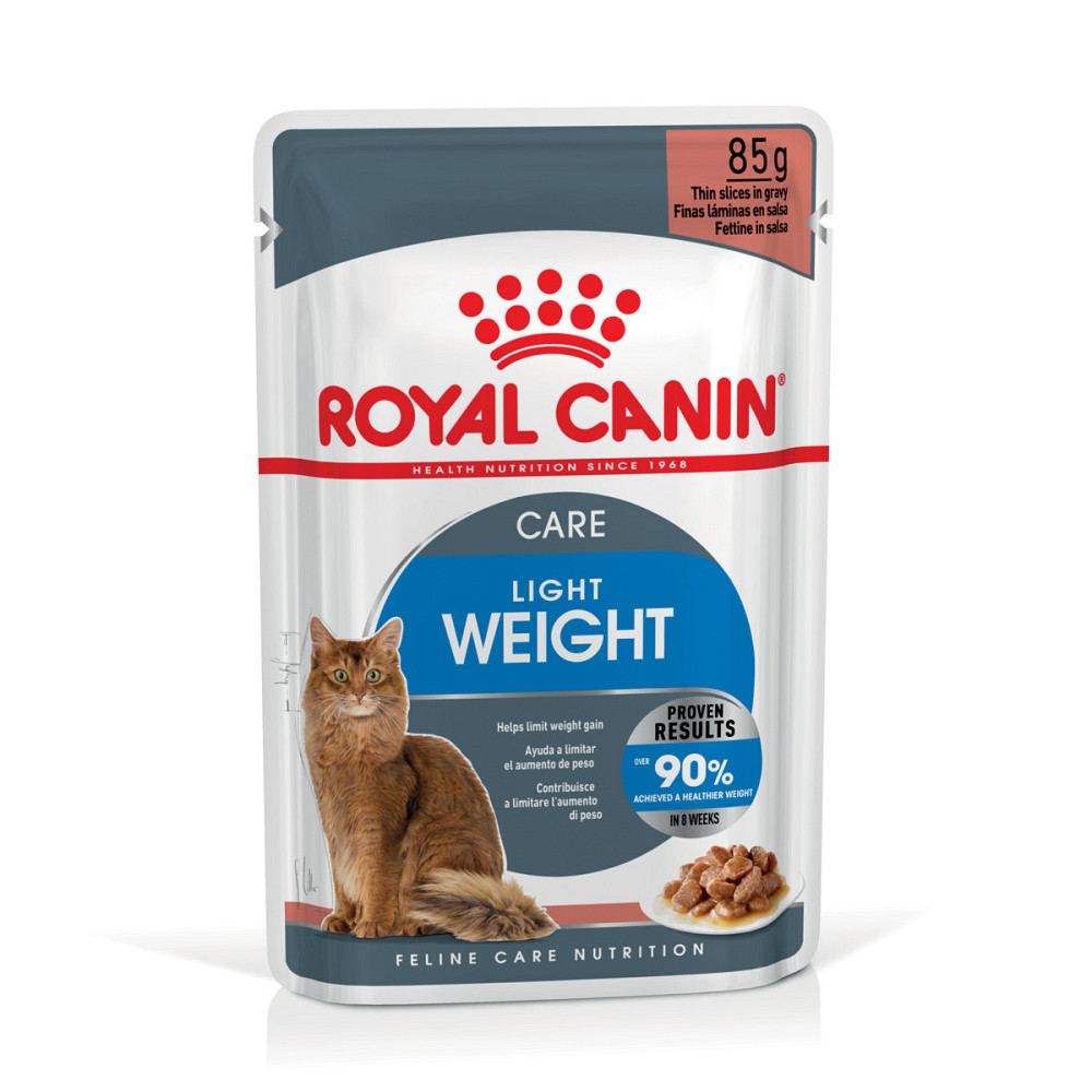 Вологий корм для дорослих котів ROYAL CANIN LIGHT WEIGHT CARE шматочки в соусі 85 г, від набору зайвої ваги Київ - фото 1