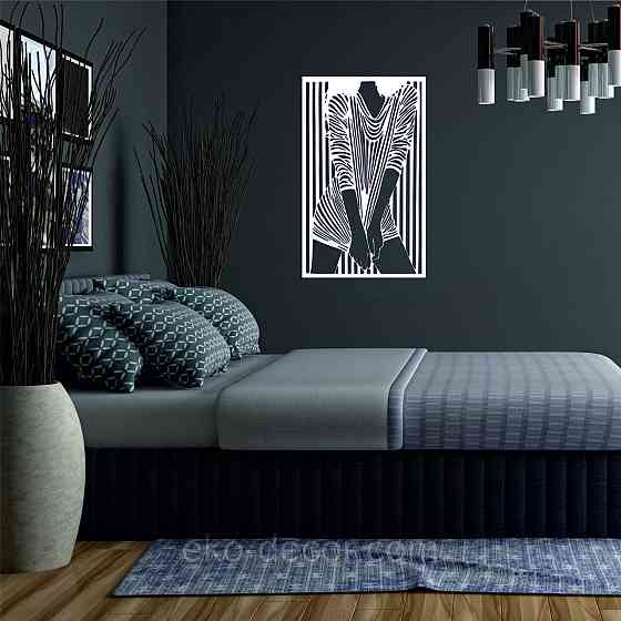 Декоративное настенное Панно «Девушка» Декор на стену 110*60 см, Белый Киев