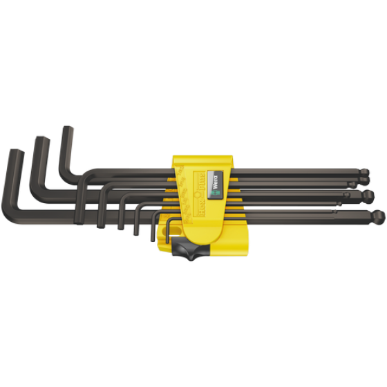 Набір шестигранників дюймових з кулею Wera 5/64’’-3/8’’ 9од., BlackLaser 950/9 Hex-Plus Imperial Одеса