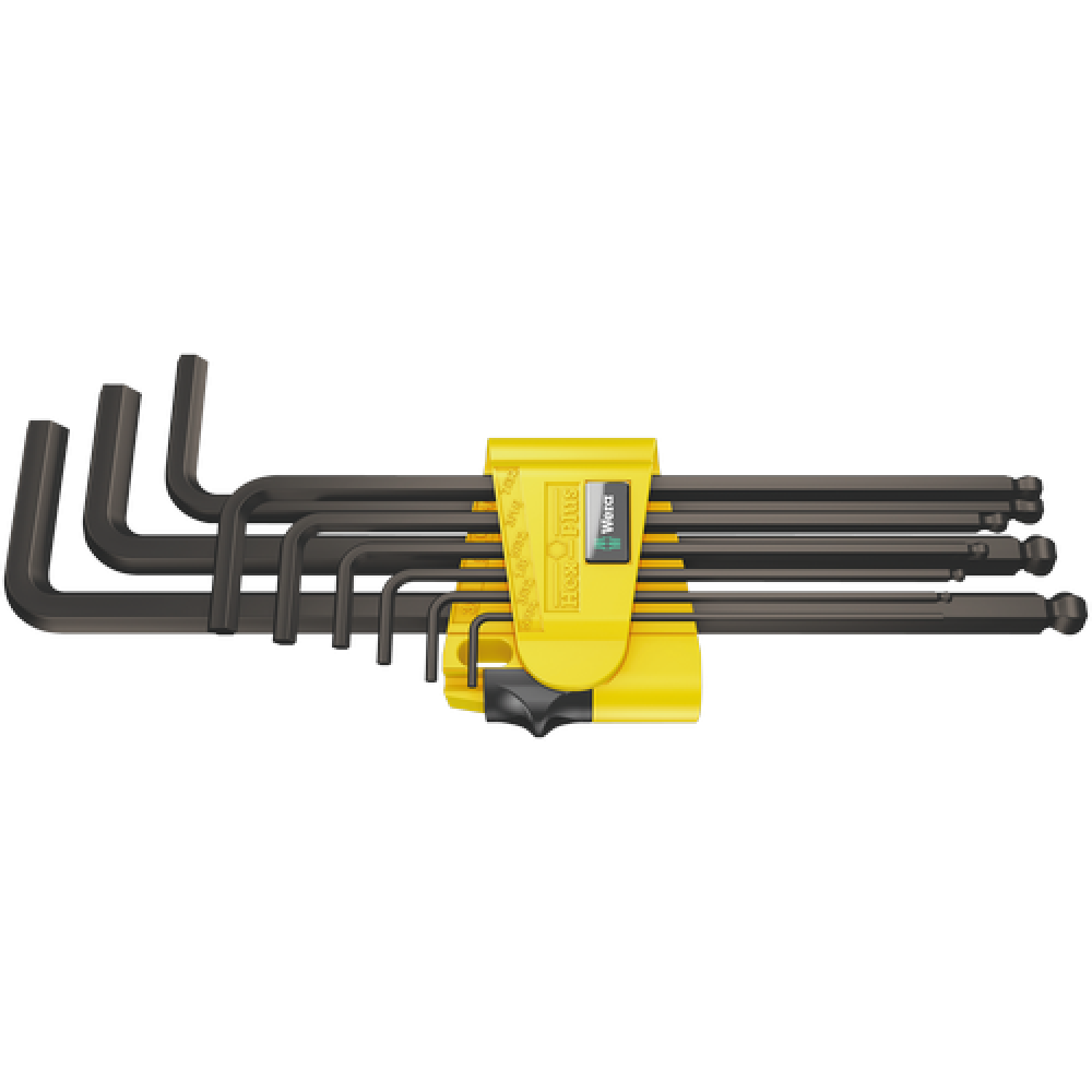 Набор шестигранников дюймовых с шаром Wera 5/64’’-3/8’’ 9ед., BlackLaser 05022171001 Одесса - изображение 1