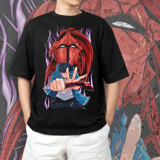 Футболка мужская с принтом Solo Leveling Igris Размер 48 Anime0907 Днепр