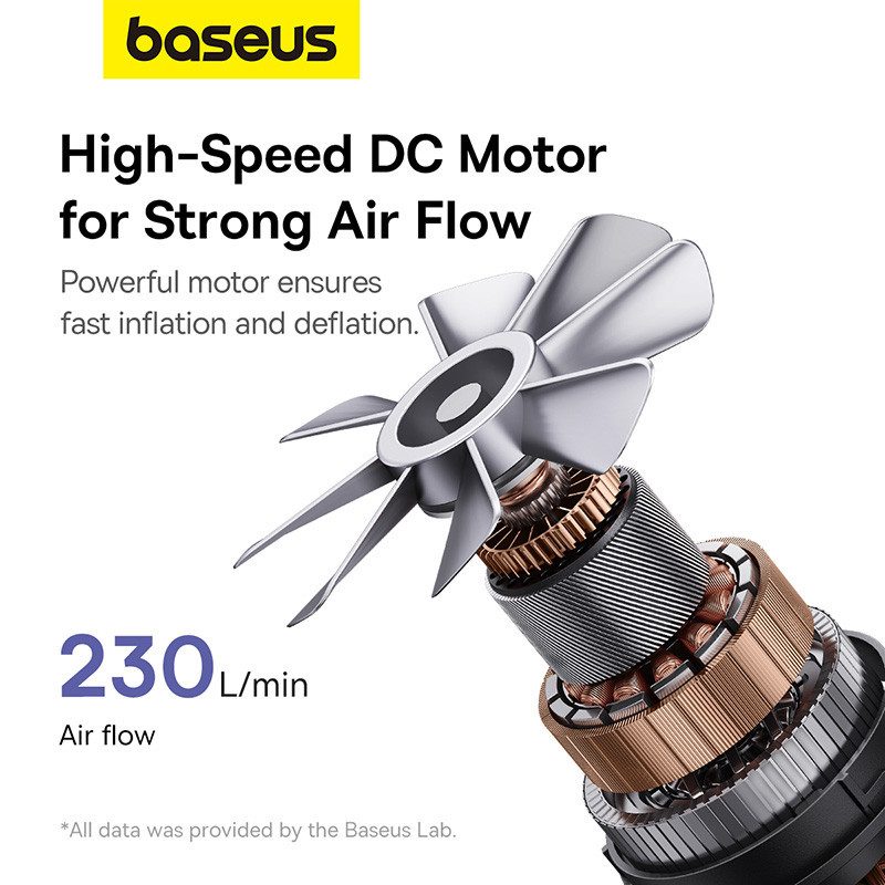 Портативный насосо для матрасов Baseus PocketGo Portable Air Pump Stellar White Одесса - изображение 6