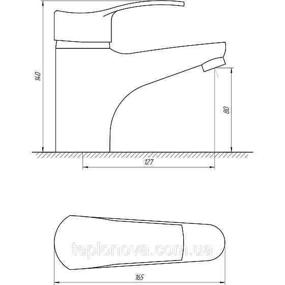 Змішувач для умивальника Globus Lux QUEENSLAND GLQU-0222 Чернівці
