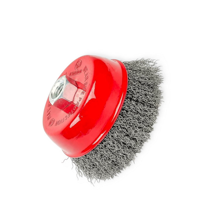 Щітка чашкова "болгарка" М14 кручений дріт 100мм Мукачево - фото 1