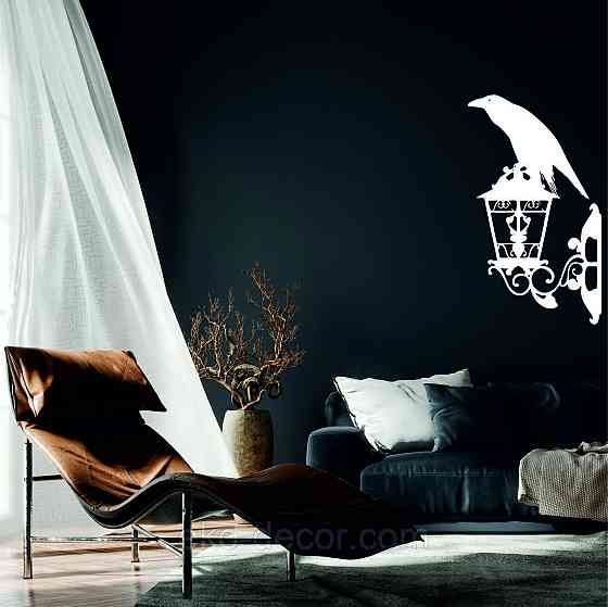 Декоративне настінне 3D Панно «Ворон» Декор на стіну з об'ємом Київ