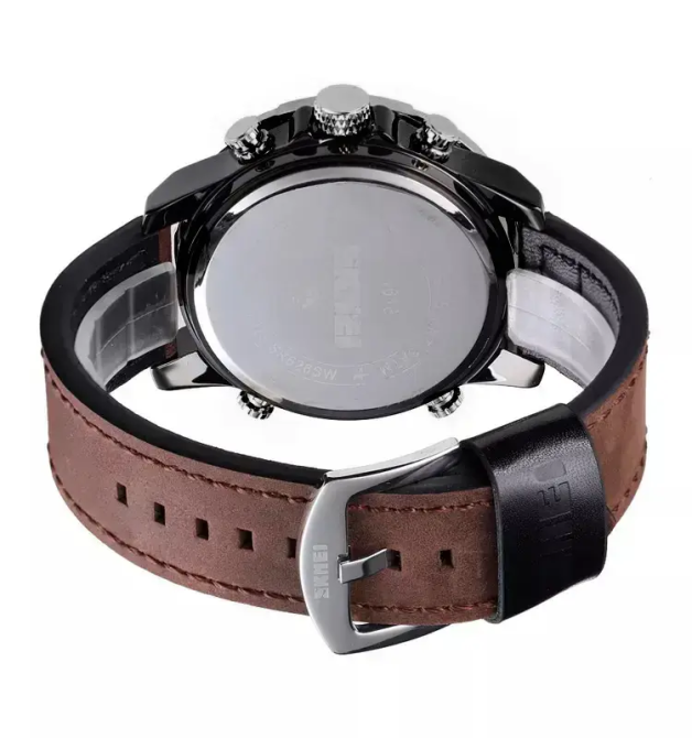 Мужские наручные часы Skmei 1618 (Коричневые) Винница - изображение 7