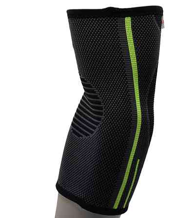 Компресійний налокітник MadMax MFA-283 3D Compressive elbow support Dark grey/Neon green (1шт.) L Киев