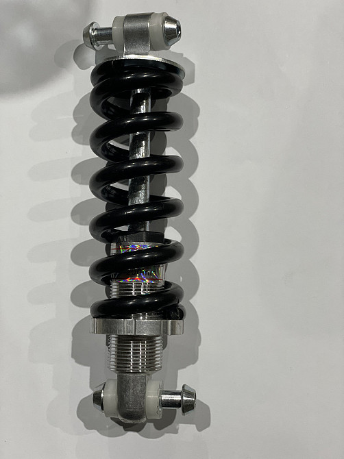 Амортизатор велосипедный (L-165) регулируемый, с ходом 38 мм, M out, черно-серый Мукачево - изображение 1