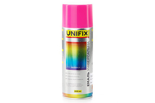 Емаль акрилова універсальна RAL 4003 Рожевий гл. 400 мл UNIFIX Рівне - фото 1