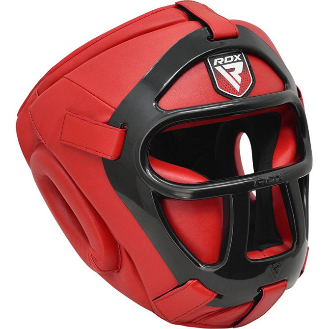 Боксерський шолом тренувальний RDX Guard Red M Каменское - изображение 6